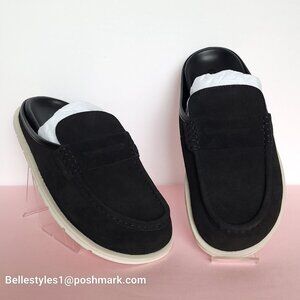 COACH Men’s Suede Loafer Mule- Men’s US Size: 10D - Black color⭐
